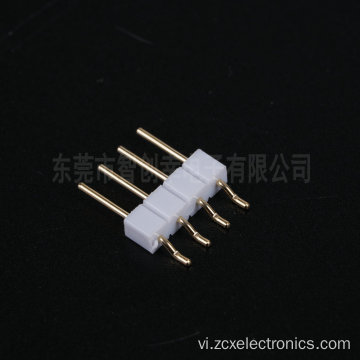 2,54mm 4p đầu nối pin ngang màu trắng